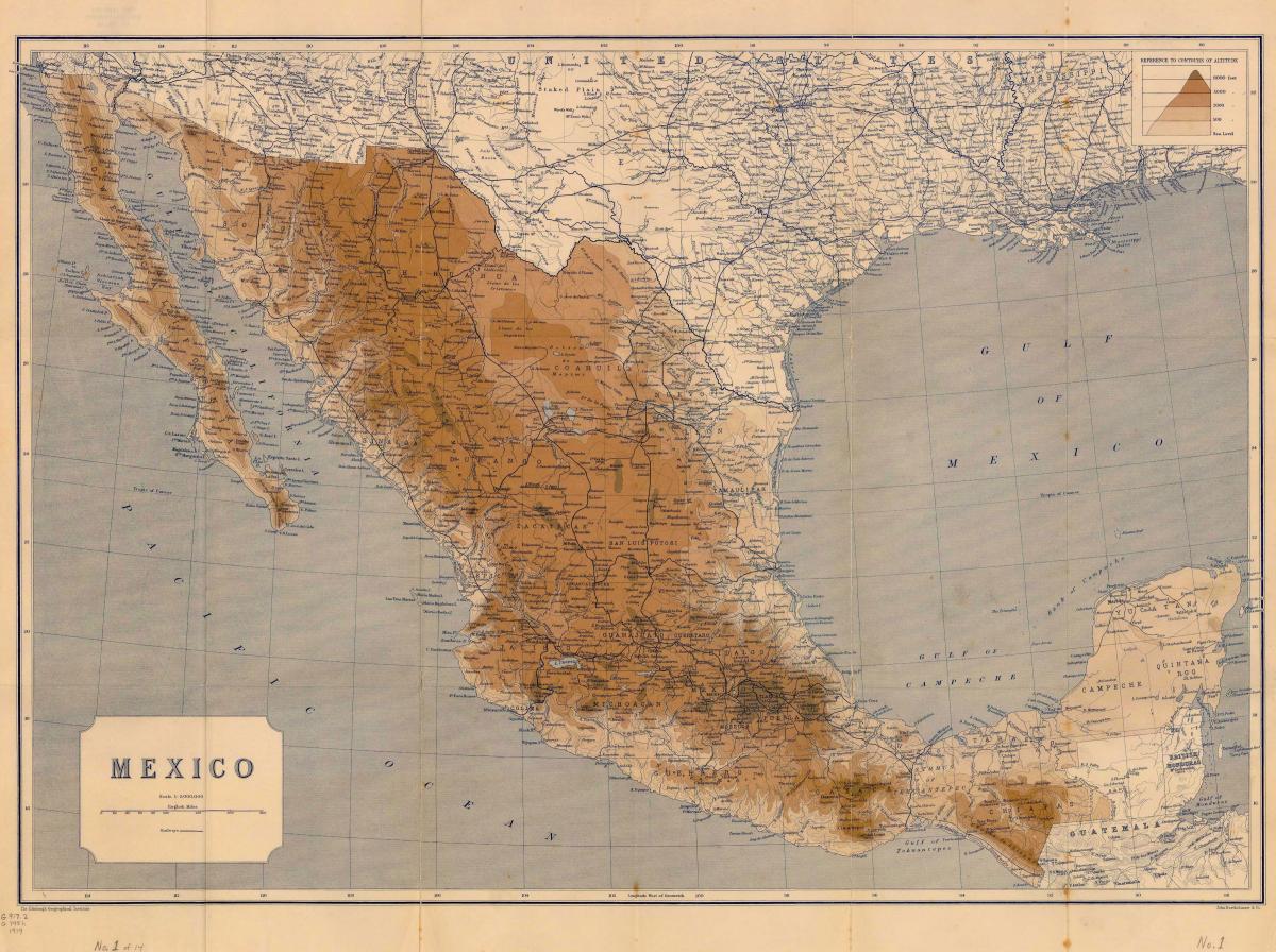 Историческая карта Мексики