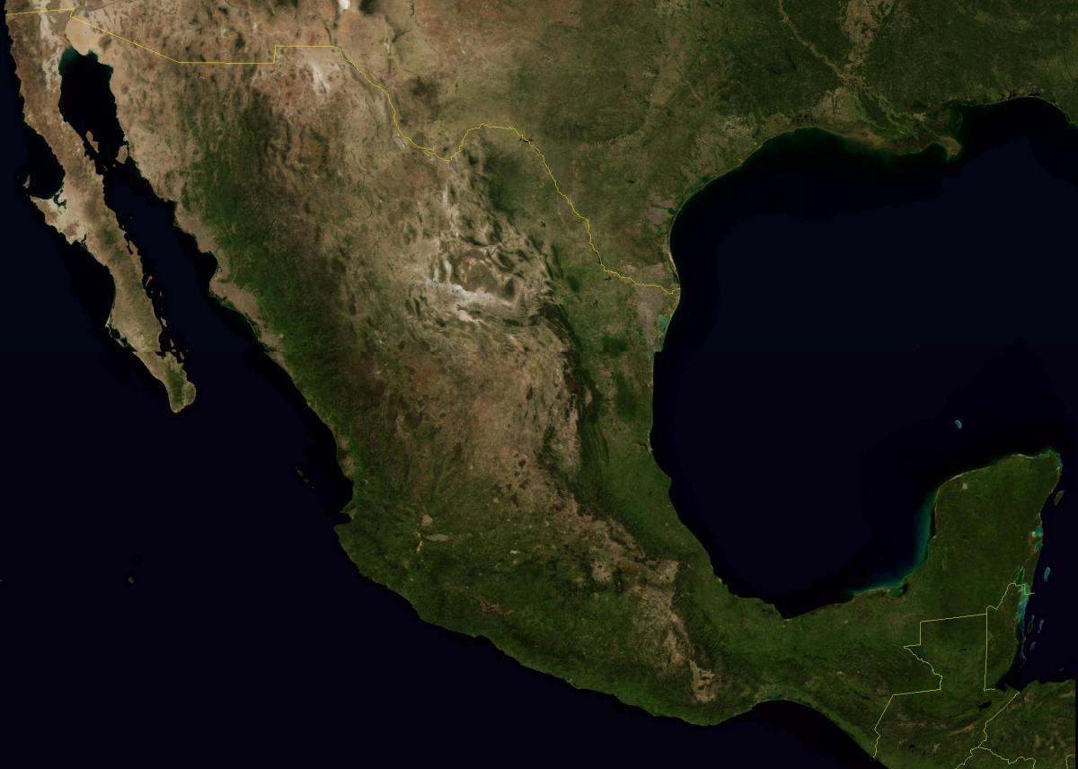 карта неба Мексики